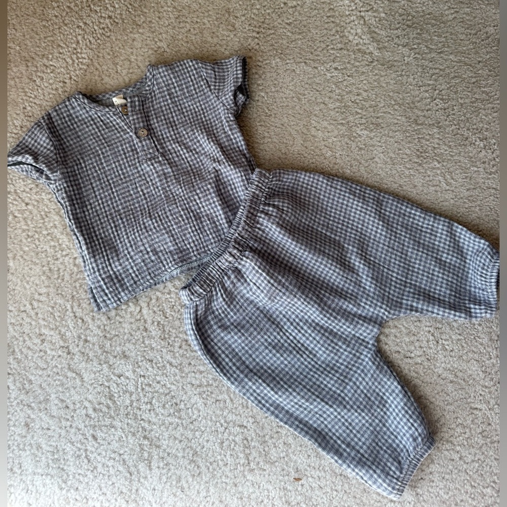 Quincy Mae Gray Kids Matching Set